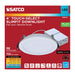 SATCO/NUVO-S12910 9W LED Downlight Slimfit 4 Inch Round Touch-Select 2700K/3000K/3500K/4000K/5000K 750Lm White Flat Trim Line Voltage Dimmable 120V (S12910)