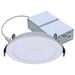 SATCO/NUVO-S12910 9W LED Downlight Slimfit 4 Inch Round Touch-Select 2700K/3000K/3500K/4000K/5000K 750Lm White Flat Trim Line Voltage Dimmable 120V (S12910)