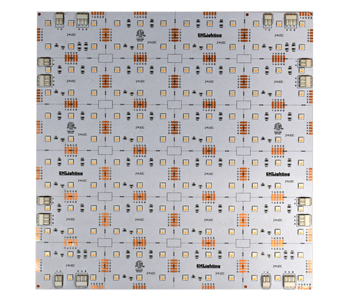 GM Lighting 24VDC Lamina RGBW Configurable Laminated Sheet 12X12 Inch Squares 11.5W Per Square Foot (S12x12-RGBW)