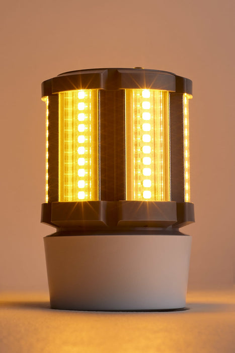 SATCO/NUVO 9W LED Amber Corn Cob E26 Base 1600K 585Nm 395Lm 120-277V Turtle Friendly (S13137)