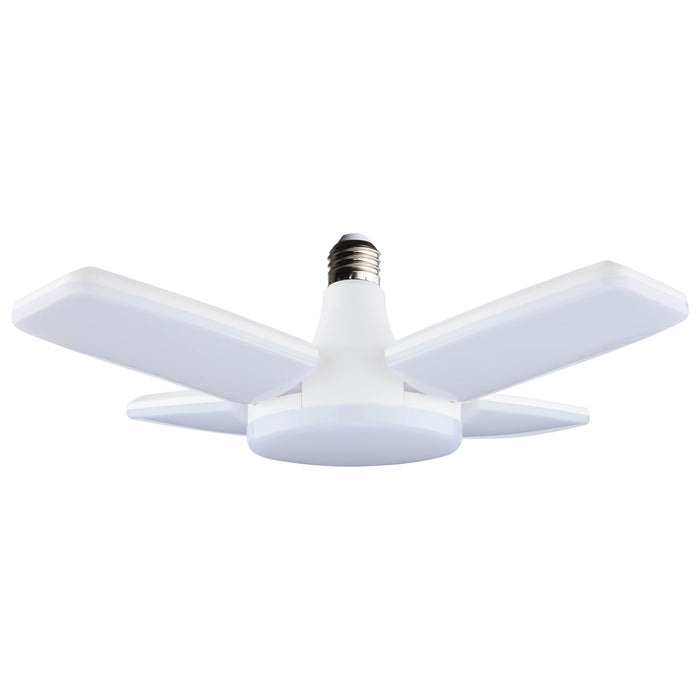 SATCO/NUVO 60W LED Multi-Beam Utility/Garage Lamp 5000K Natural Light 120V White Finish (S13147)