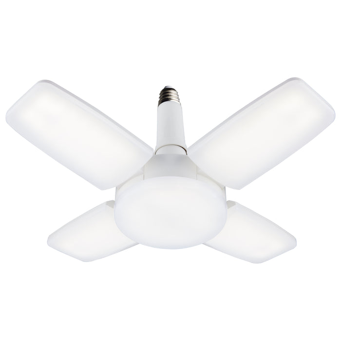 SATCO/NUVO 60W LED Multi-Beam Utility/Garage Lamp 5000K Natural Light 120V White Finish (S13147)