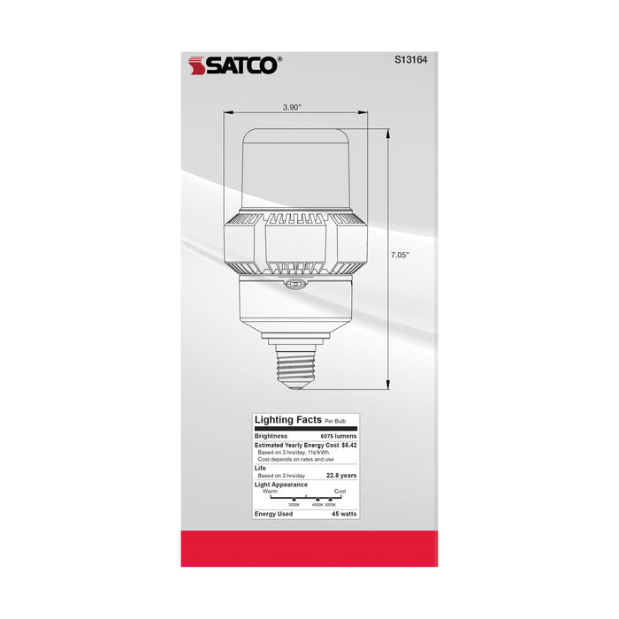 SATCO/NUVO 45W A-Plus 32 LED CCT/Wattage Selectable Medium Base Colorquick Technology Powerquick Technology (S13164)
