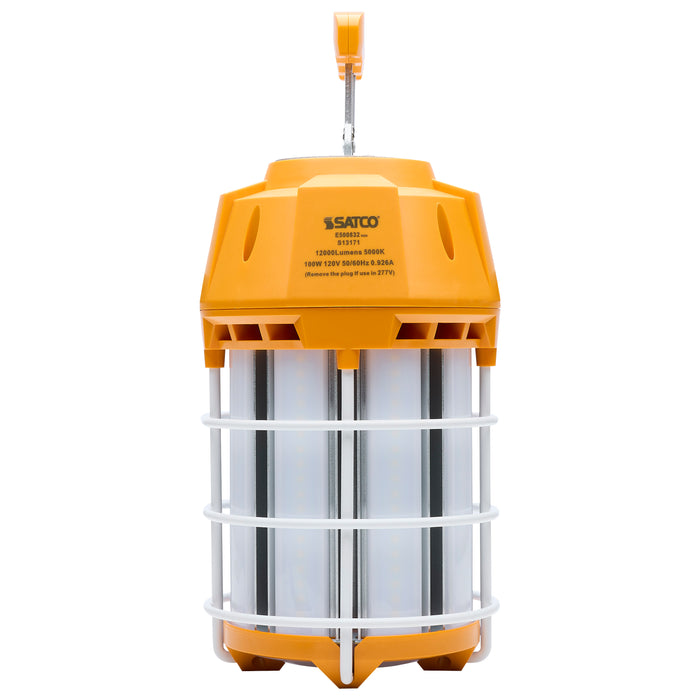 SATCO/NUVO 100W LED Hi-Pro Temporary Work Light 5000K 10000Lm 80 CRI 360 Degree Beam Angle 120-277V Orange (S13171)