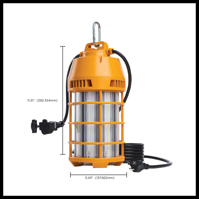 SATCO/NUVO 150W LED Temporary Work Light 5000K 18000Lm 120V Non-Dimmable Orange (S13174)