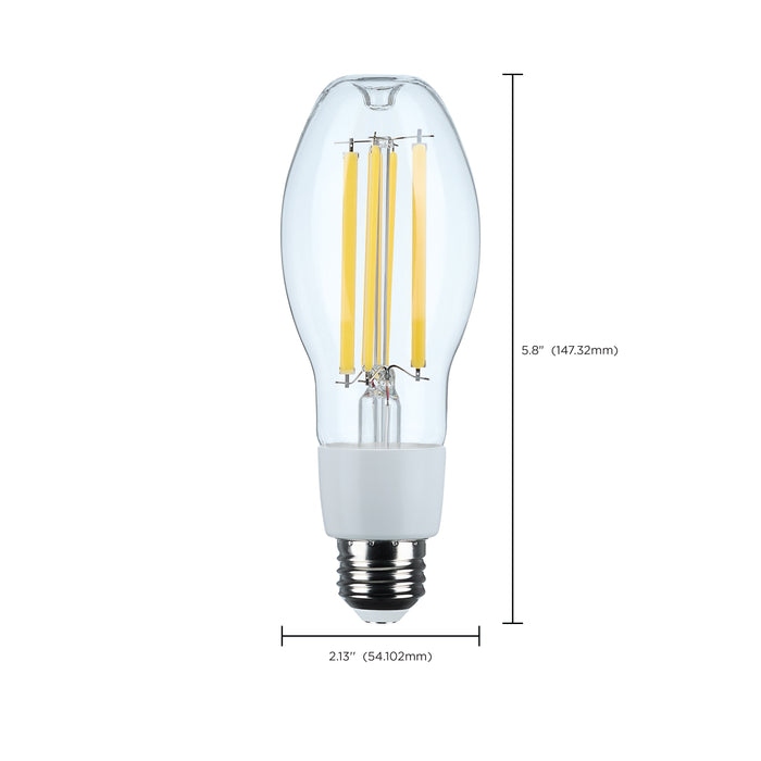 SATCO/NUVO 13.5W LED HID Replacement ED17 4000K Medium E26 Base Clear 120-277V (S13181)