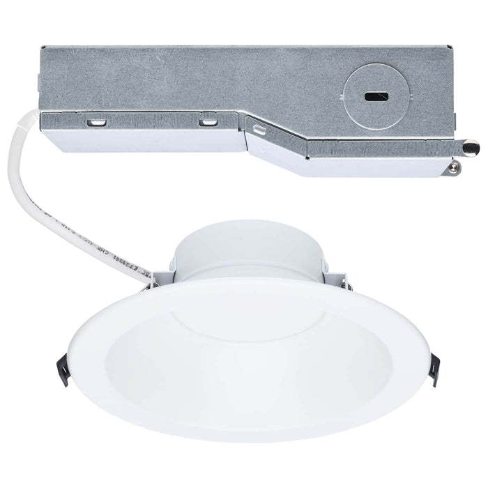 SATCO/NUVO 6 Inch Round LED Commercial Downlight Selectable 24W/16W/12W 2000Lm/1500Lm/1100Lm 2700K/3000K/3500K/4000K/5000K 120-347V 90 CRI White (S13511)