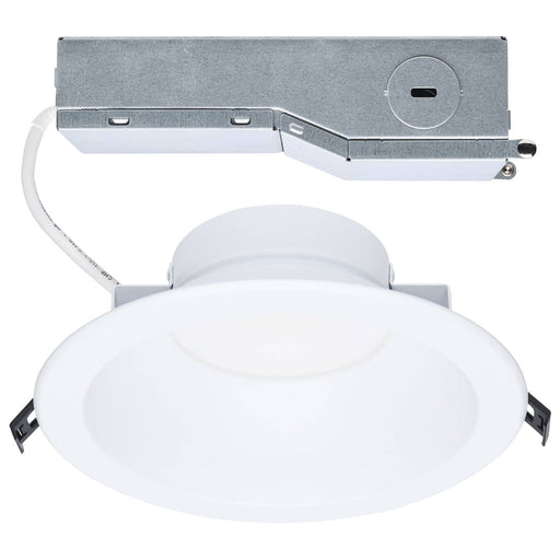 SATCO/NUVO 8 Inch Round LED Commercial Downlight Selectable 30W/22W/16W 2500Lm/2000Lm/1500Lm 2700K/3000K/3500K/4000K/5000K 120-347V 90 CRI White (S13512)