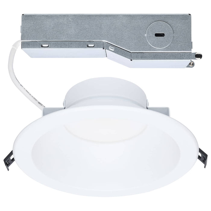 SATCO/NUVO 8 Inch Round LED Commercial Downlight Selectable 30W/22W/16W 2500Lm/2000Lm/1500Lm 2700K/3000K/3500K/4000K/5000K 120-347V 90 CRI White (S13512)