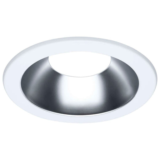 SATCO/NUVO 6 Inch Round Commercial Downlight Trim Clear/White Finish Compatible With S13511 (S13525)