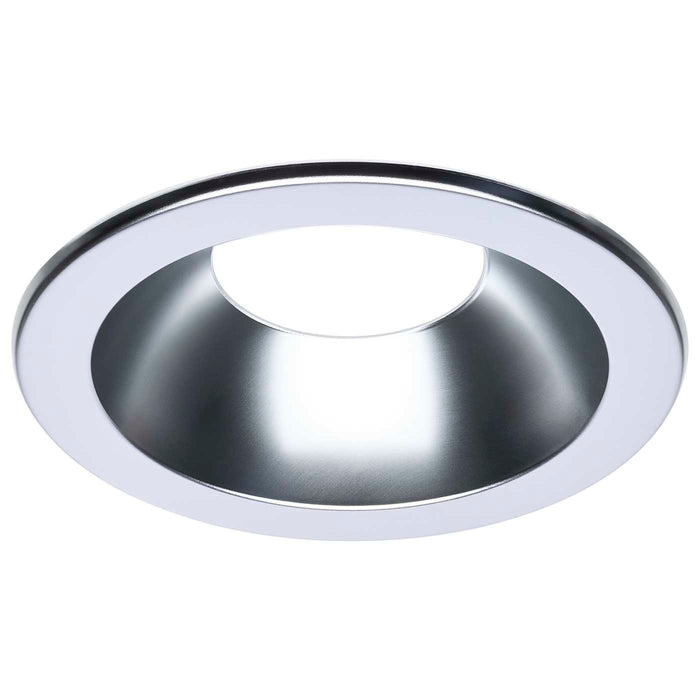 SATCO/NUVO 6 Inch Round Commercial Downlight Trim Clear Finish Compatible With S13511 (S13526)