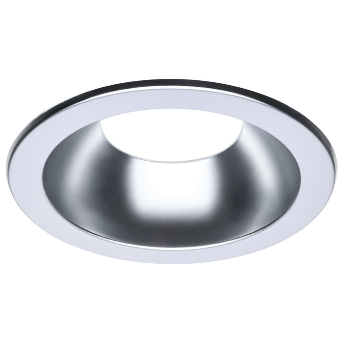 SATCO/NUVO 8 Inch Round Commercial Downlight Trim Clear Finish Compatible With S13512 (S13531)