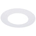 SATCO/NUVO 6 Inch Flat Goof Ring For Commercial Downlights Round White Compatible with S21601/S21605 (S13541)