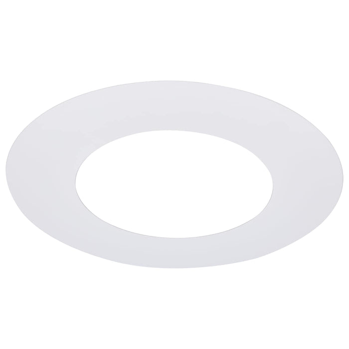 SATCO/NUVO 8 Inch Flat Goof Ring For Commercial Downlights Round White Compatible with S21602/S21606 (S13542)
