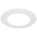 SATCO/NUVO 10 Inch Flat Goof Ring For Commercial Downlights Round White Compatible with S21603/S21607 (S13543)