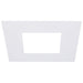 SATCO/NUVO 4 Inch Flat Goof Ring For Commercial Downlights Square White Compatible with S21608/S21612 (S13550)