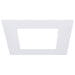 SATCO/NUVO 6 Inch Flat Goof Ring For Commercial Downlights Square White Compatible with S21609/S21613 (S13551)