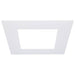 SATCO/NUVO 8 Inch Flat Goof Ring For Commercial Downlights Square White Compatible with S21610/S21614 (S13552)