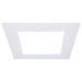 SATCO/NUVO 10 Inch Flat Goof Ring For Commercial Downlights Square White Compatible with S21611/S21615 (S13553)