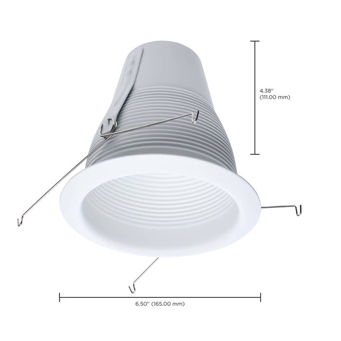 SATCO/NUVO 5 Inch White Steel Trim For S14006 And S14007 (S14022)