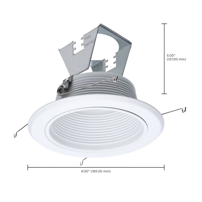 SATCO/NUVO 5 Inch White Plastic Trim For S14006 And S14007 (S14024)