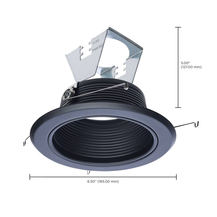 SATCO/NUVO 5 Inch Black Plastic Trim For S14006 And S14007 (S14025)