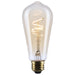 SATCO/NUVO 3.5W LED ST19 Medium E26 Base 2000K 300Lm Clear Glass Amber Coil Filament Dimmable 90 CRI 120V (S14206)