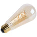 SATCO/NUVO 5.5W LED ST19 Medium E26 Base 2000K 500Lm Clear Glass Amber Coil Filament Dimmable 90 CRI 120V (S14207)