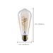 SATCO/NUVO 5.5W LED ST19 Medium E26 Base 2000K 500Lm Clear Glass Amber Coil Filament Dimmable 90 CRI 120V (S14207)