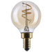 SATCO/NUVO 3.5W LED G16.5 Candelabra (E12) Base 2000K 300Lm Clear Glass Amber Coil Filament Dimmable 90 CRI 120V (S14209)