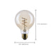 SATCO/NUVO 3.5W LED G25 Medium E26 Base 2000K 300Lm Clear Glass Amber Coil Filament Dimmable 90 CRI 120V (S14210)