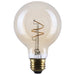 SATCO/NUVO 3.5W LED G25 Medium E26 Base 2000K 300Lm Clear Glass Amber Coil Filament Dimmable 90 CRI 120V (S14210)