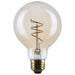 SATCO/NUVO 5.5W LED G25 Medium E26 Base 2000K 500Lm Clear Glass Amber Coil Filament Dimmable 90 CRI 120V (S14211)