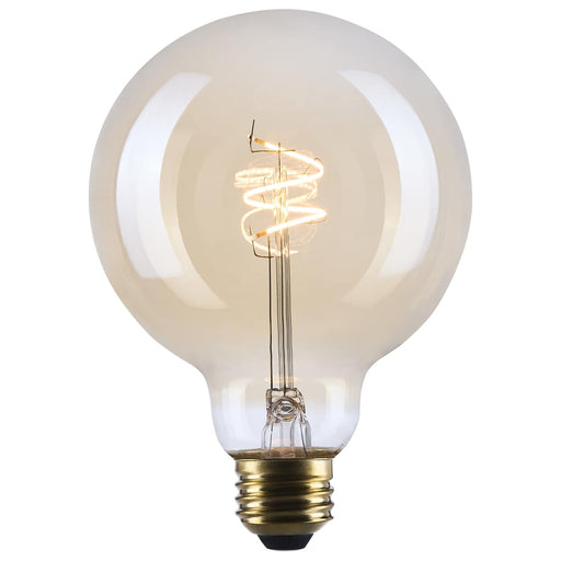 SATCO/NUVO 3.5W LED G30 Medium E26 Base 2000K 300Lm Clear Glass Amber Coil Filament Dimmable 90 CRI 120V (S14212)