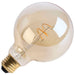 SATCO/NUVO 3.5W LED G30 Medium E26 Base 2000K 300Lm Clear Glass Amber Coil Filament Dimmable 90 CRI 120V (S14212)