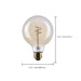 SATCO/NUVO 3.5W LED G30 Medium E26 Base 2000K 300Lm Clear Glass Amber Coil Filament Dimmable 90 CRI 120V (S14212)