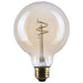 SATCO/NUVO 3.5W LED G30 Medium E26 Base 2000K 300Lm Clear Glass Amber Coil Filament Dimmable 90 CRI 120V (S14212)