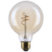 SATCO/NUVO 5.5W LED G30 Medium E26 Base 2000K 500Lm Clear Glass Amber Coil Filament Dimmable 90 CRI 120V (S14213)
