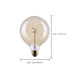 SATCO/NUVO 3.5W LED G40 Medium E26 Base 2000K 300Lm Clear Glass Amber Coil Filament Dimmable 90 CRI 120V (S14214)