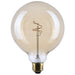 SATCO/NUVO 3.5W LED G40 Medium E26 Base 2000K 300Lm Clear Glass Amber Coil Filament Dimmable 90 CRI 120V (S14214)