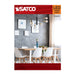 SATCO/NUVO 5.5W LED G40 Medium E26 Base 2000K 500Lm Clear Glass Amber Coil Filament Dimmable 90 CRI 120V (S14215)