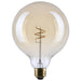 SATCO/NUVO 5.5W LED G40 Medium E26 Base 2000K 500Lm Clear Glass Amber Coil Filament Dimmable 90 CRI 120V (S14215)