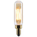 SATCO/NUVO 5.5W LED T6 Candelabra (E12) Base 2000K 500Lm Clear Glass Amber Straight Filament Dimmable 90 CRI 120V (S14217)
