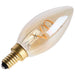 SATCO/NUVO 3.5W LED C11 Candelabra (E12) Base 2000K 300Lm Base Clear Glass Amber Coil Filament Dimmable 90 CRI 120V (S14218)