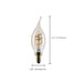 SATCO/NUVO 3.5W LED CA11 Candelabra (E12) Base 2000K 300Lm Clear Glass Amber Coil Filament Dimmable 90 CRI 120V (S14220)