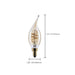 SATCO/NUVO 5.5W LED CA11 Candelabra (E12) Base 2000K 500Lm Clear Glass Amber Coil Filament Dimmable 90 CRI 120V (S14221)
