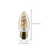 SATCO/NUVO 3.5W LED C11 Medium E26 Base 2000K 300Lm Clear Glass Amber Coil Filament Dimmable 90 CRI 120V (S14222)