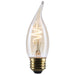 SATCO/NUVO 3.5W LED CA11 Medium E26 Base 2000K 300Lm Clear Glass Amber Coil Filament Dimmable 90 CRI 120V (S14224)