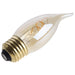 SATCO/NUVO 3.5W LED CA11 Medium E26 Base 2000K 300Lm Clear Glass Amber Coil Filament Dimmable 90 CRI 120V (S14224)