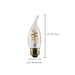 SATCO/NUVO 3.5W LED CA11 Medium E26 Base 2000K 300Lm Clear Glass Amber Coil Filament Dimmable 90 CRI 120V (S14224)